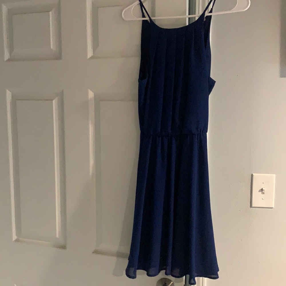 Dark blue dress